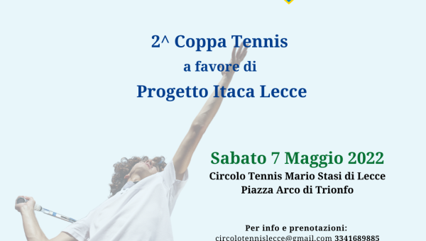 2° Coppa Tennis a favore di Progetto Itaca Lecce